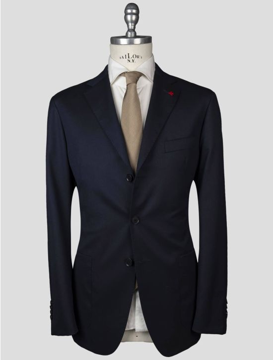 Isaia Isaia Blue Wool 120's Blazer Blue 000