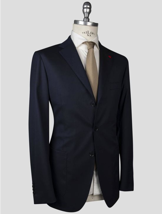 Isaia Isaia Blue Wool 120's Blazer Blue 001