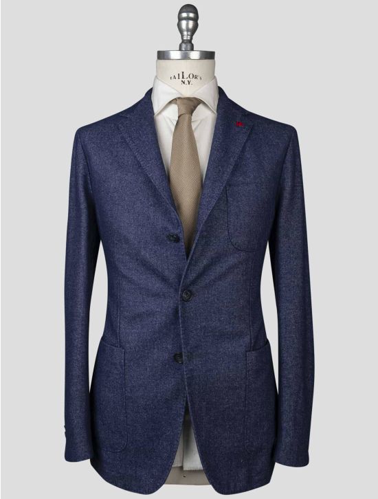 Isaia Isaia Blue Wool Pa Blazer Blue 000