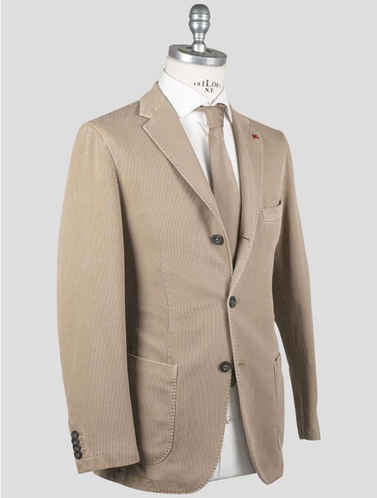 Isaia Isaia Beige Cotton Wool Blazer Beige 001