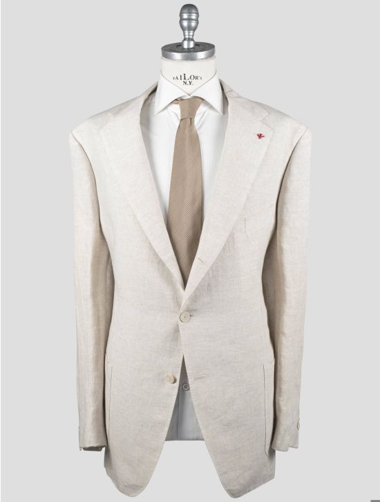 Isaia Isaia Beige Linen Wool Silk Beige 000