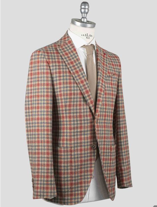 Isaia Isaia Multicolor Virgin Wool Blazer Multicolor 001