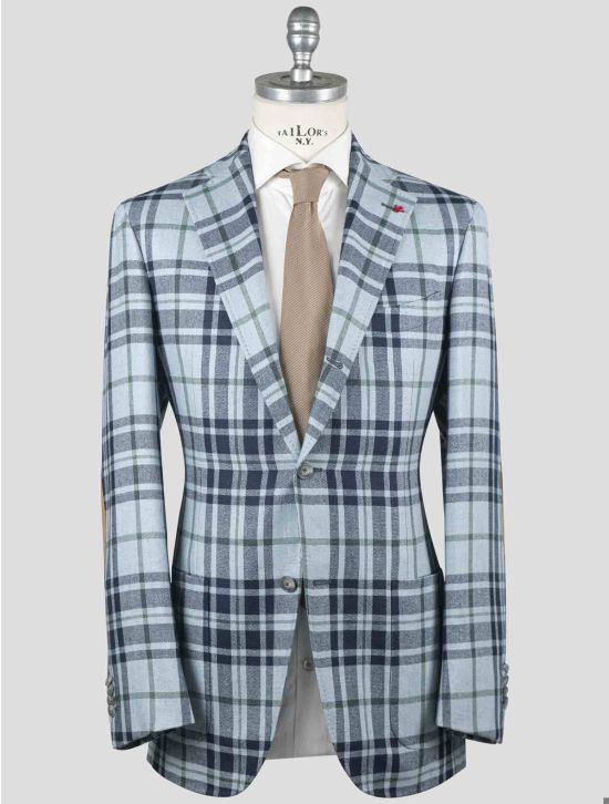 Isaia Isaia Multicolor Silk Linen Wool Blazer Multicolor 000