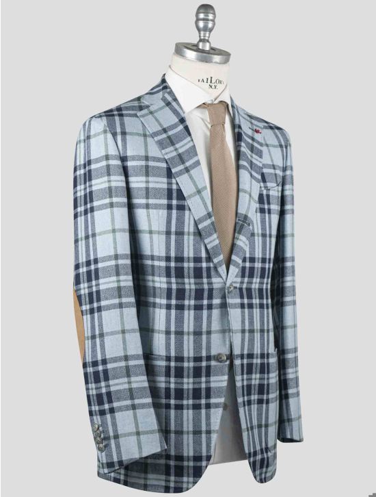 Isaia Isaia Multicolor Silk Linen Wool Blazer Multicolor 001