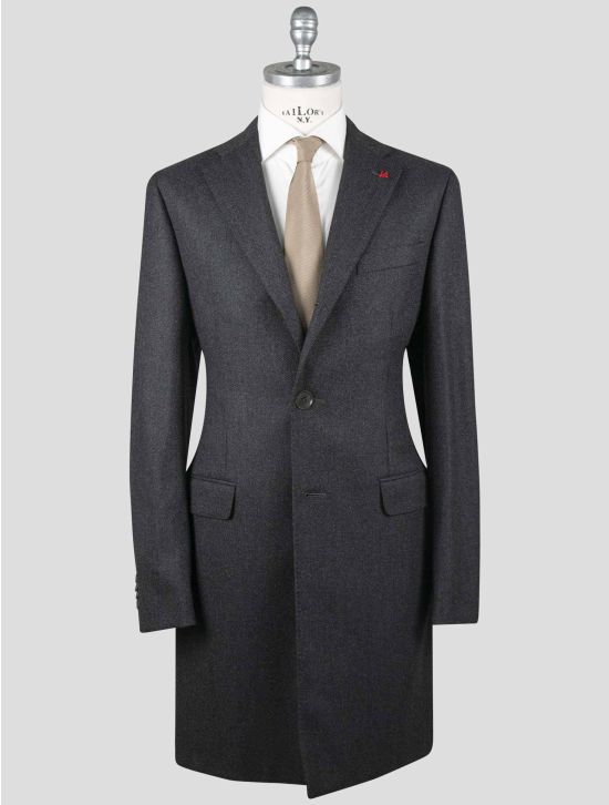 Isaia Isaia Gray Wool Overocat Gray 000