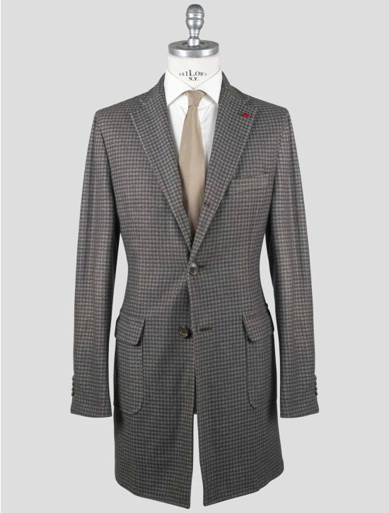 Isaia Isaia Gray Wool Pa Overcoat Gray 000