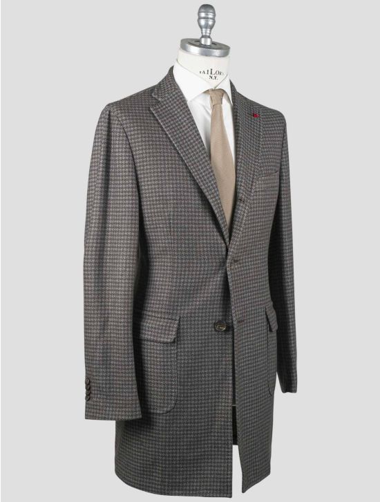 Isaia Isaia Gray Wool Pa Overcoat Gray 001