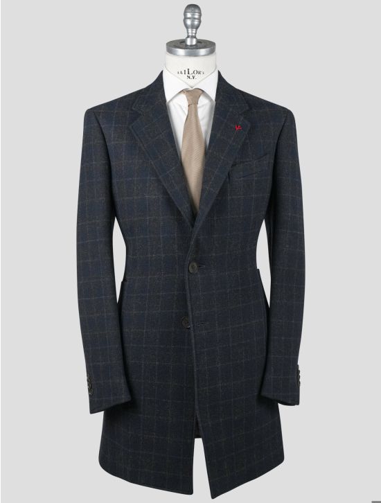 Isaia Isaia Multicolor Wool Cotton Overocat Multicolor 000