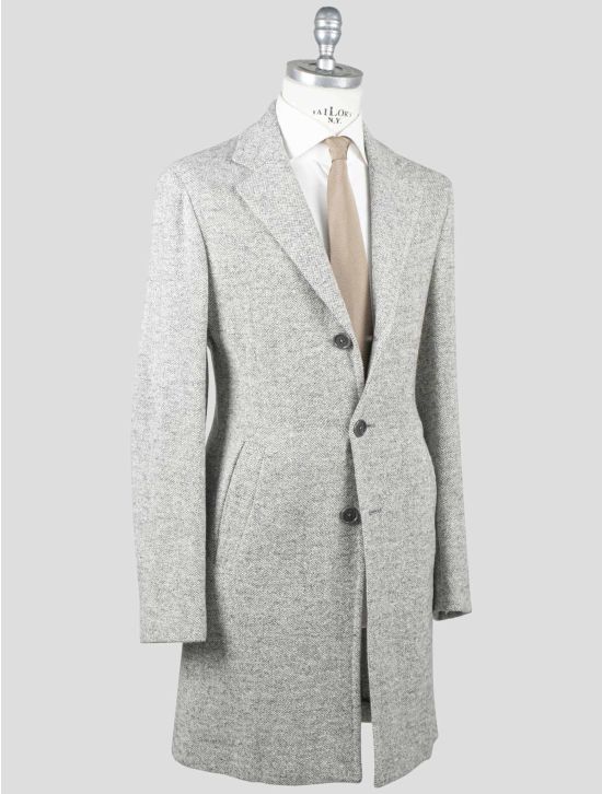 Isaia Isaia Gray Wool Overocat Gray 001