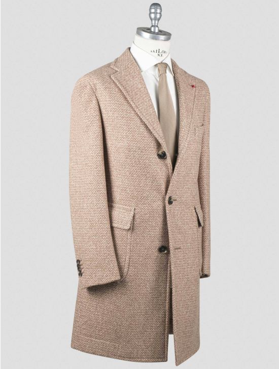 Isaia Isaia Brown Cashmere Pa Overcoat Brown 001