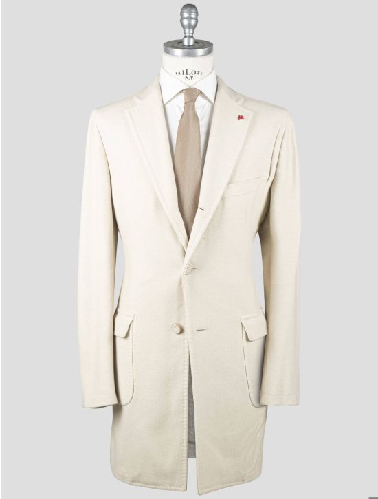 Isaia Isaia Beige Wool Pa Overcoat Beige 000