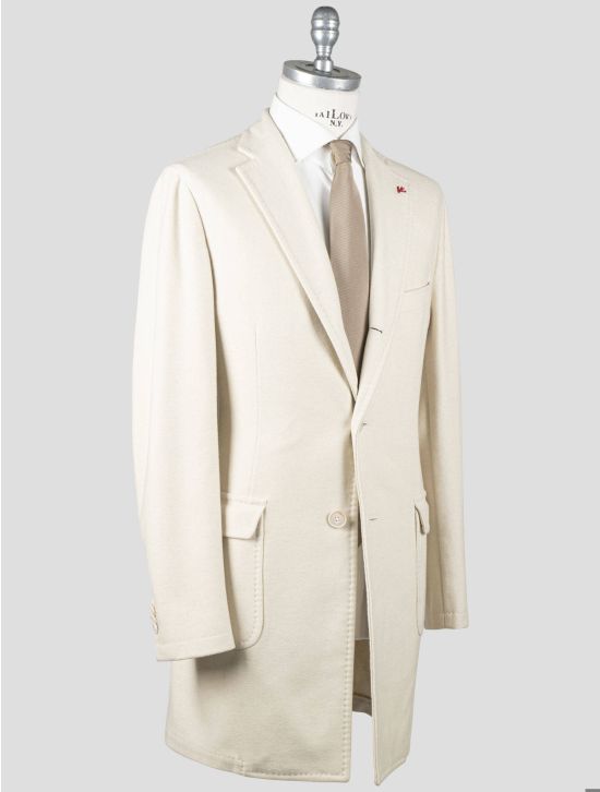 Isaia Isaia Beige Wool Pa Overcoat Beige 001