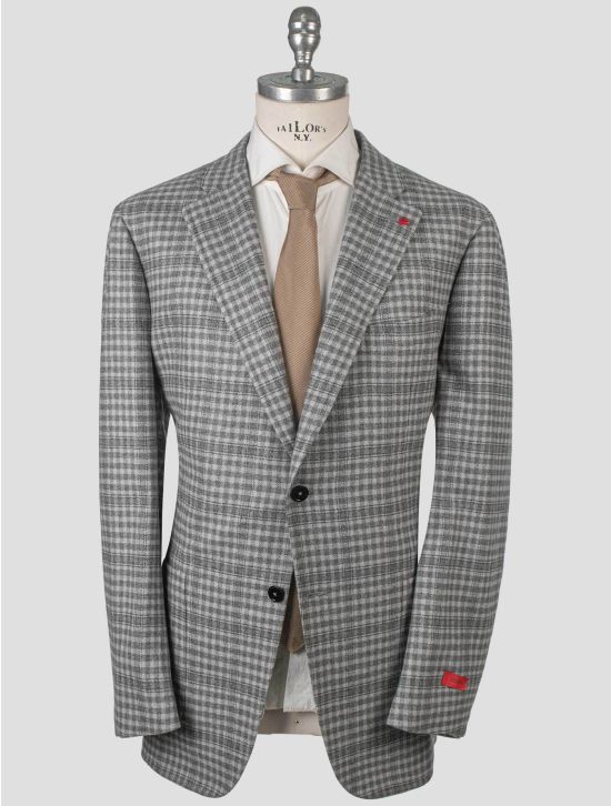 Isaia Isaia Gray Wool Cashmere Blazer Gray 000