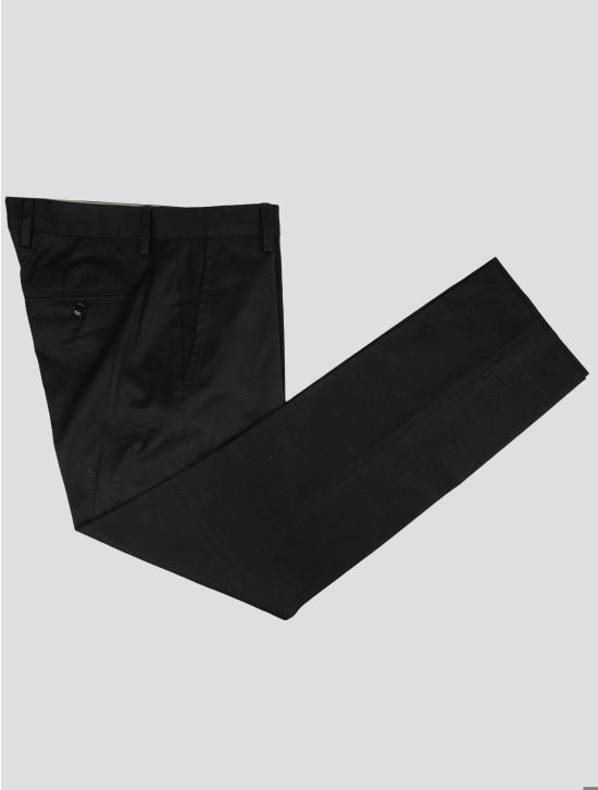 Kiton Kiton Black Cotton Ea Pants Black 000