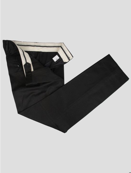 Kiton Kiton Black Cotton Ea Pants Black 001