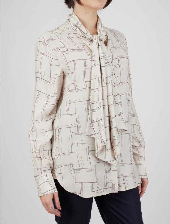 Kiton Kiton Beige Silk Shirt Beige 001