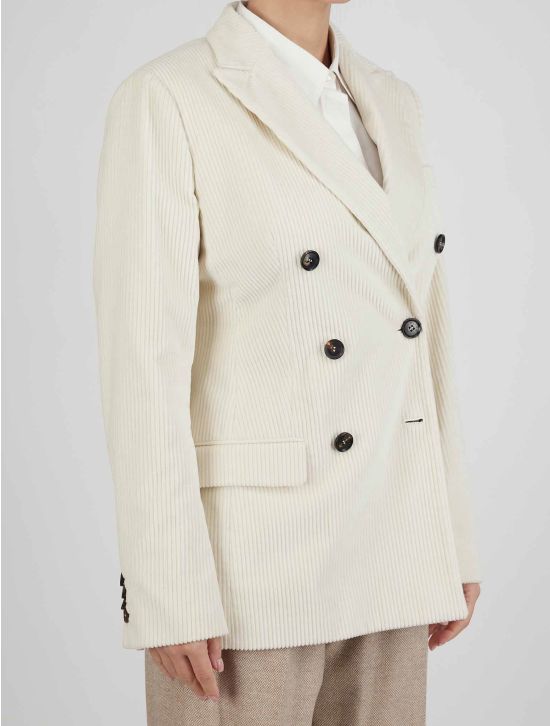 Kiton Kiton Beige Cotton Velvet Blazer Beige 001