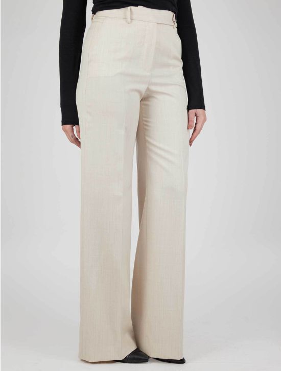 Kiton Kiton Beige Virgin Wool Pants Beige 001