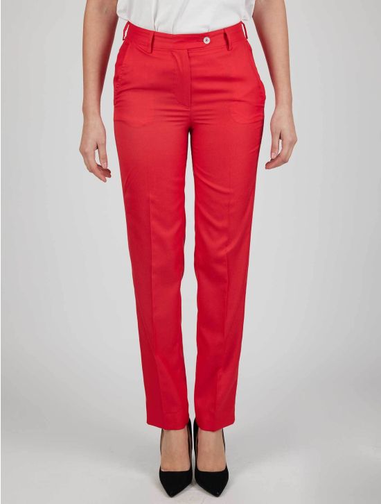 Kiton Kiton Red Cashmere Silk Pants Red 000