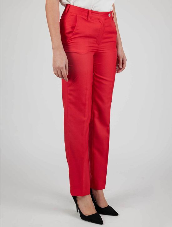 Kiton Kiton Red Cashmere Silk Pants Red 001