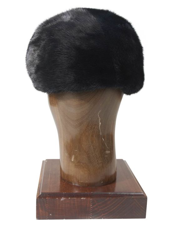 Kiton Kiton Black Cashmere Mink Fur Hat Black 001