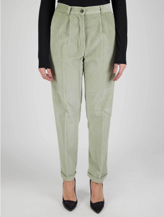 Kiton Kiton Green Cotton Velvet Pants Green 000