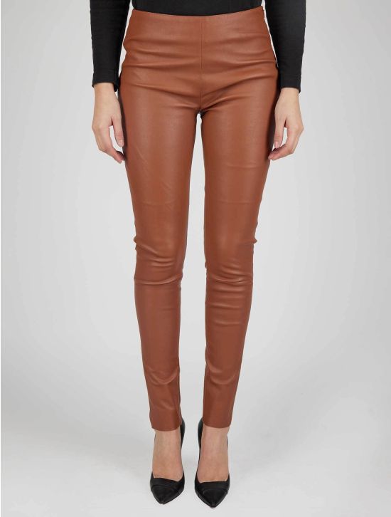 Kiton Kiton Brown Leather Pants Brown 000