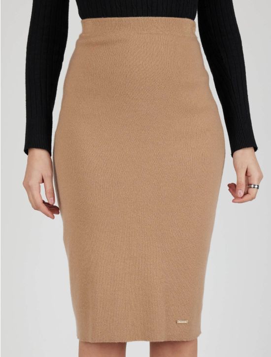 Kiton Kiton Beige Cashmere Silk Skirt Beige 000