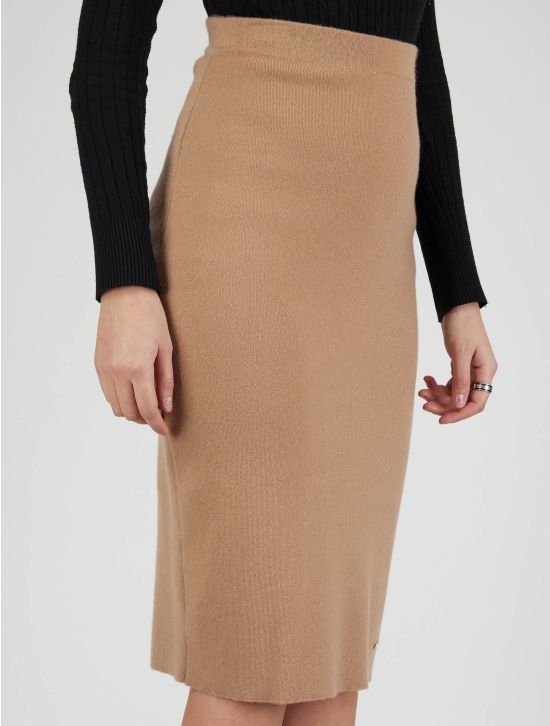 Kiton Kiton Beige Cashmere Silk Skirt Beige 001