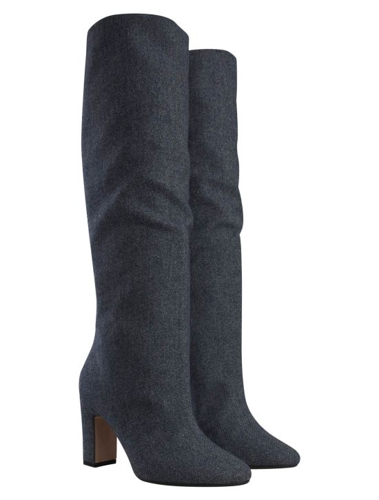 Kiton Kiton Blue Alpaca Cashmere Pa Ea Boots Blue 000