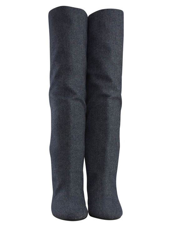 Kiton Kiton Blue Alpaca Cashmere Pa Ea Boots Blue 001