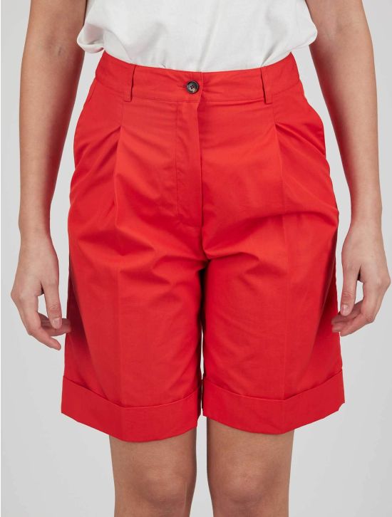 Kiton Kiton Red Cotton Short Pants Red 000