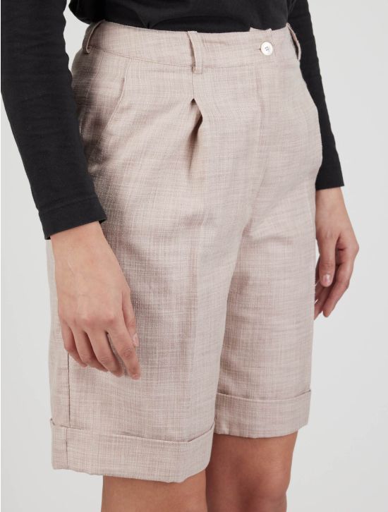 Kiton Kiton Pink Cotton Silk Short Pant Pink 001