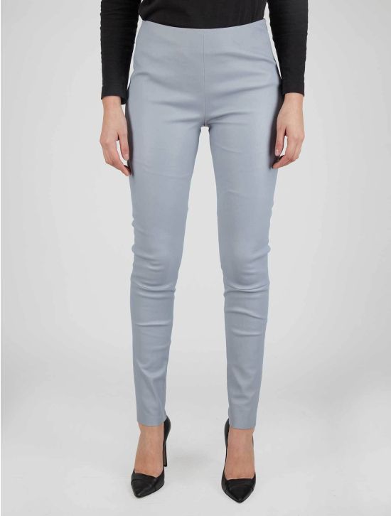 Kiton Kiton Gray Leather Pants Gray 000