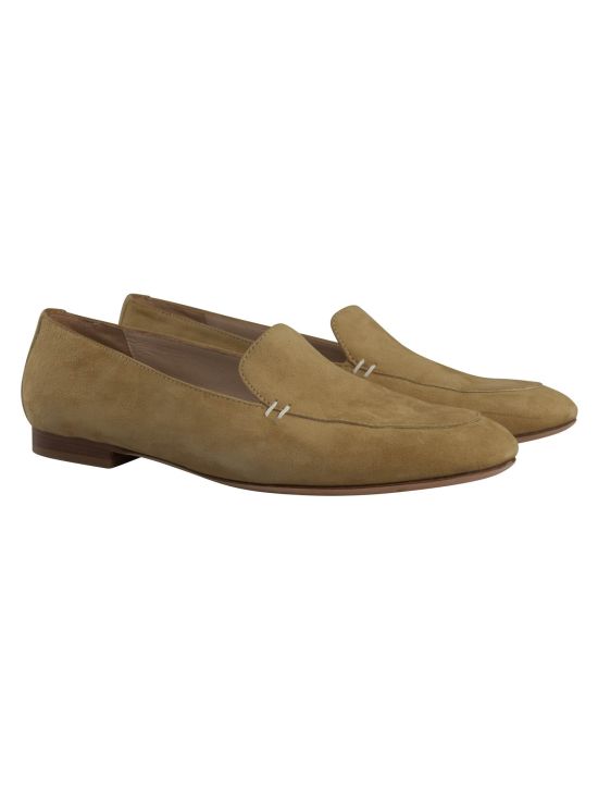 Kiton Kiton Beige Leather Suede Loafers Beige 000