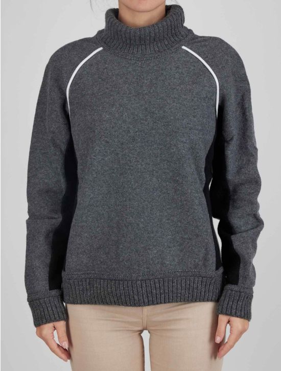 Kiton Kiton Gray Cashmere Sweater Turtleneck Gray 000