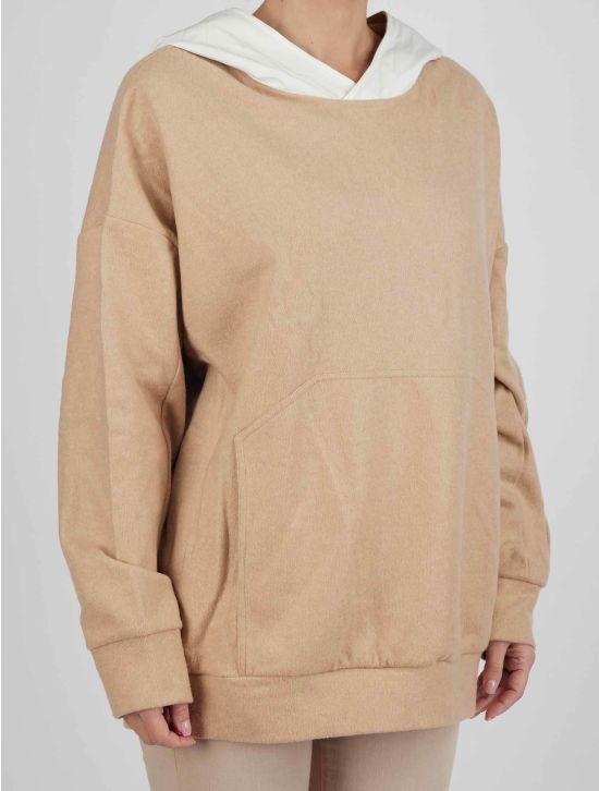 Kiton Kiton Beige Cashmere Sweater Hood Beige 001