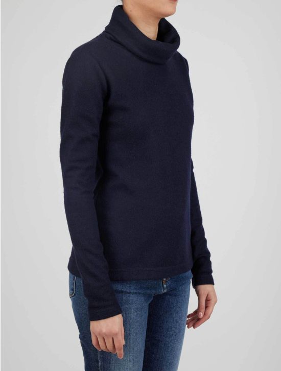 Kiton Kiton Blue Cashmere Sweater Turtleneck Blue 001