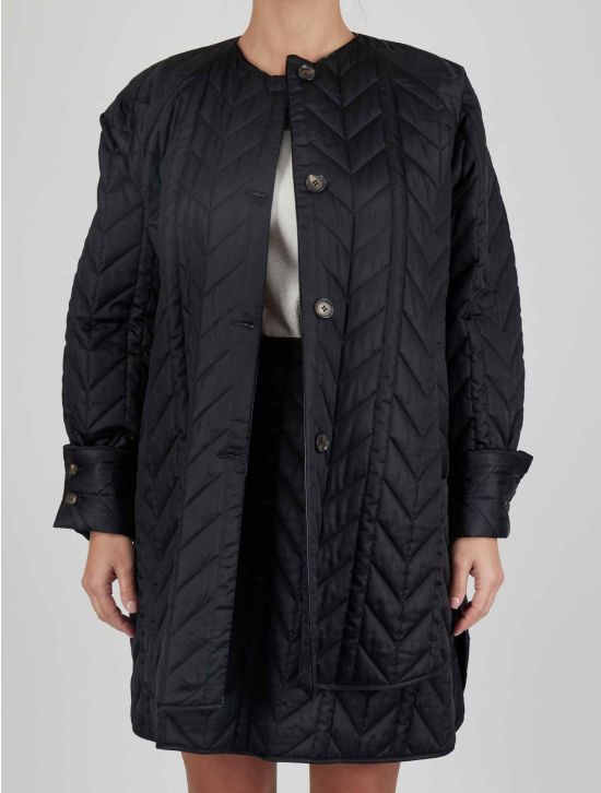 Kiton Kiton Black Silk Coat And Skirt Black 000