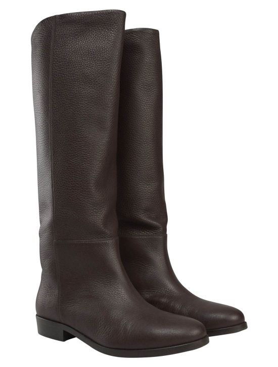 Kiton Kiton Brown Leather Boots Brown 000