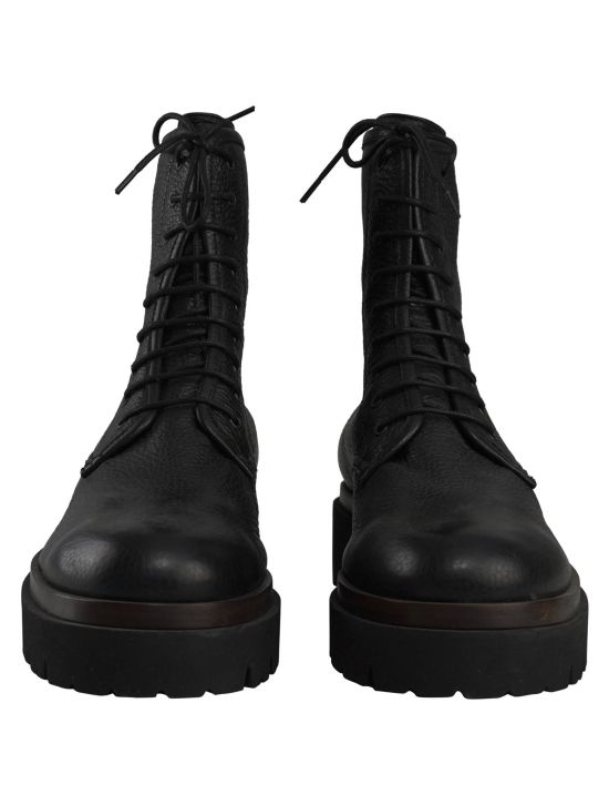 Kiton Kiton Black Leather Boots Black 001