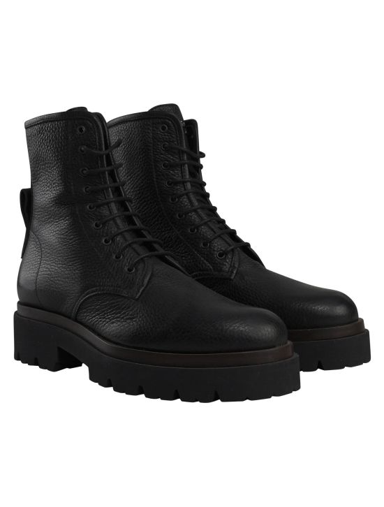 Kiton Kiton Black Leather Boots Black 000