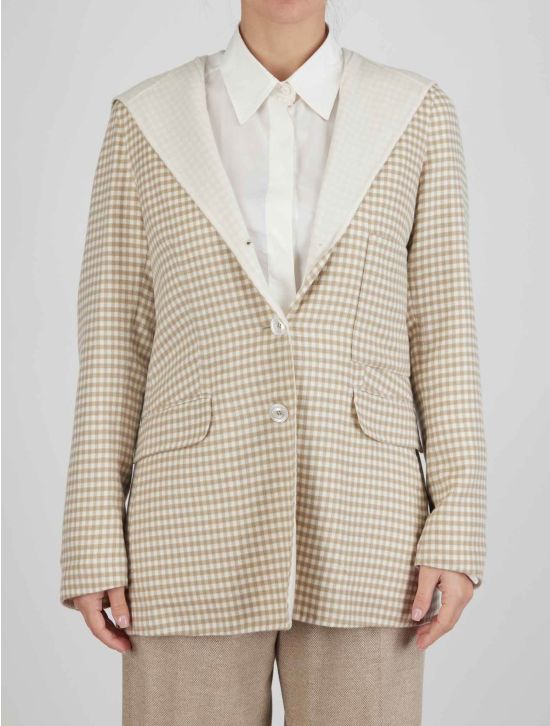 Kiton Kiton Beige Cashmere Blazer Beige / White 000