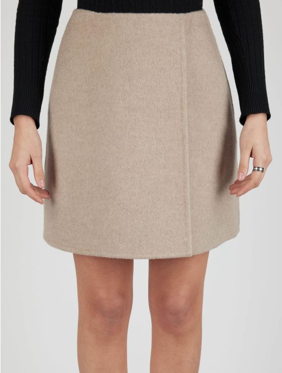 Kiton Kiton Beige Cashmere Skirt Beige 000