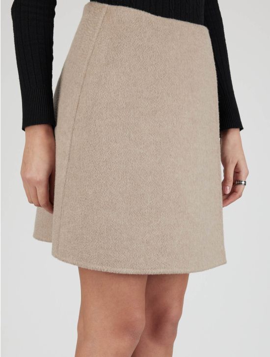 Kiton Kiton Beige Cashmere Skirt Beige 001