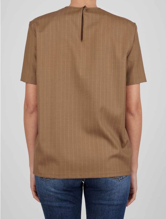 Kiton Kiton Brown Virgin Wool Ea Shirt Brown 001