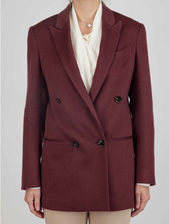 Kiton Kiton Burgundy Cashmere Ea Blazer Burgundy 000