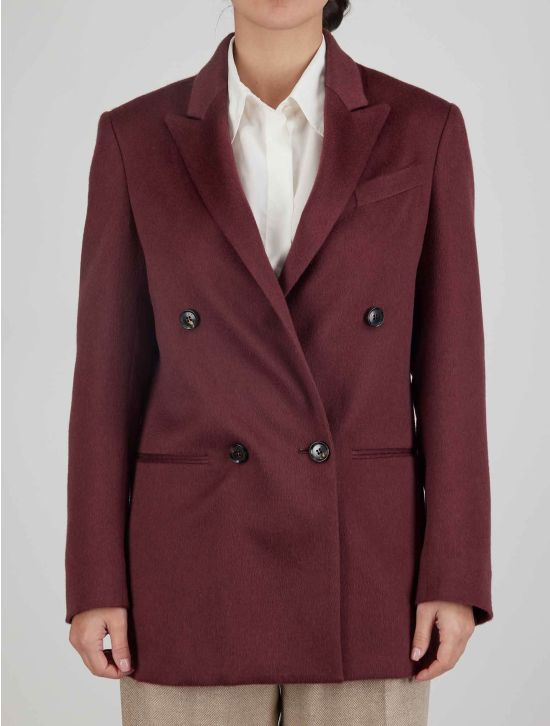 Kiton Kiton Burgundy Cashmere Ea Blazer Burgundy 000