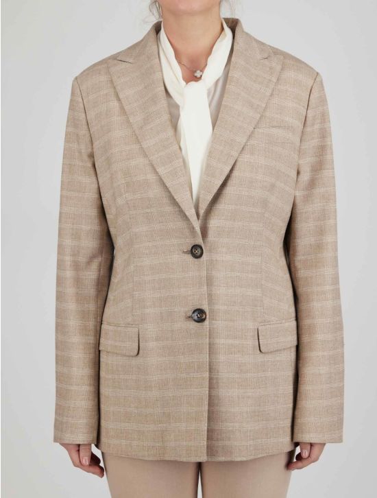 Kiton Kiton Beige Wool Cashmere Ea Blazer Beige 000