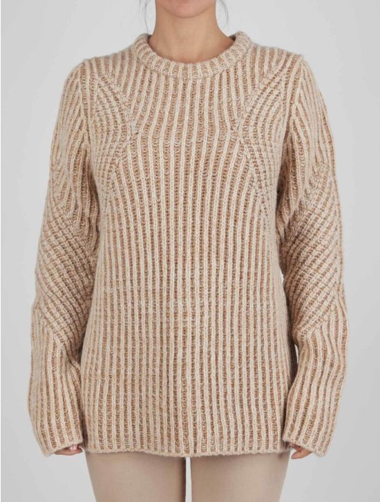 Kiton Kiton Beige Cashmere Silk Sweater Crewneck Beige 000